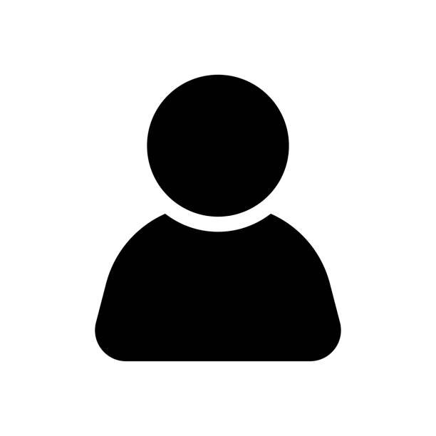 man icon. black icon. person symbol
